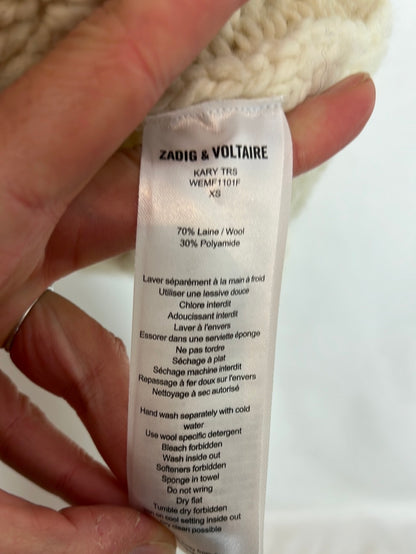 ZADIG&amp;VOLTAIRE. Beige wool sweater T.xs