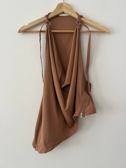 ZARA. Top rosa asimétrico