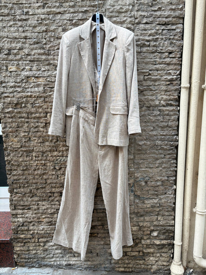 OTRAS. Conjunto 3 piezas beige jaspeado