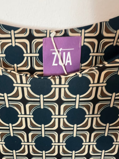 ZUA. Vestido largo estampado azul TU(S)