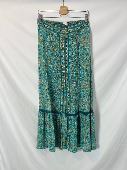 LETIZ. Falda midi flores TU(m)