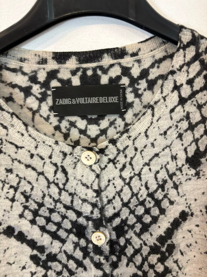 ZADIG & VOLTAIRE. Cárdigan cashmere tonos azules