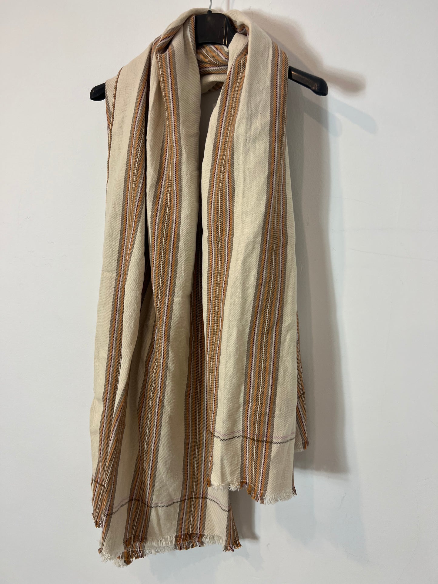 MOISMONT. Striped cotton scarf