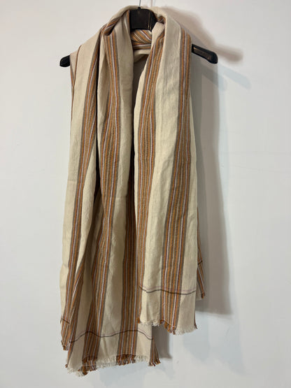 MOISMONT. Striped cotton scarf