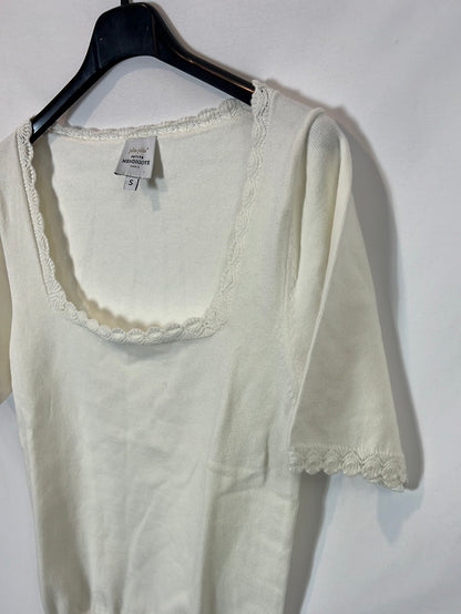 JOLIE JOLIE. Top blanco punto T.s