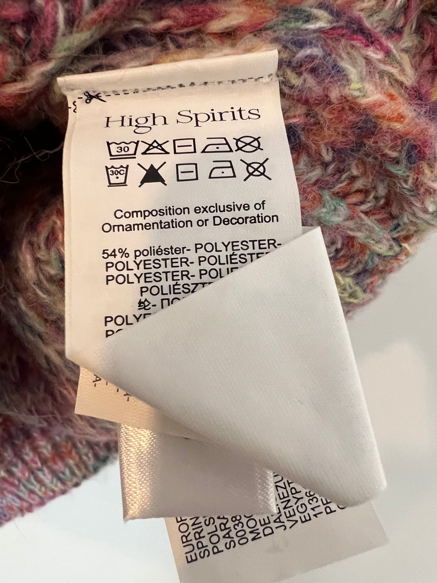 HIGH SPIRITS. Jersey cuello alto multicolor T.s