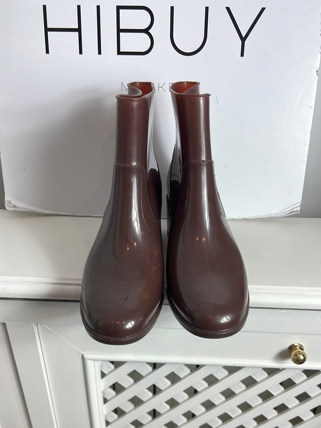 BIMBA&amp;LOLA. Brown rain boots Tl(38)