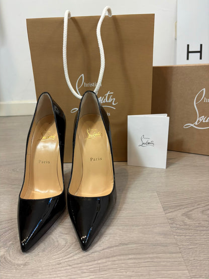 LOUBOUTIN. So Kate 120 tacones charol negros. T 38
