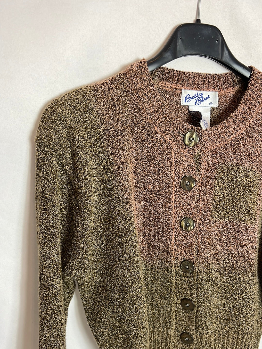 BETTY BLUE. Rebeca bicolor jaspeada corta. T 42(S/M)