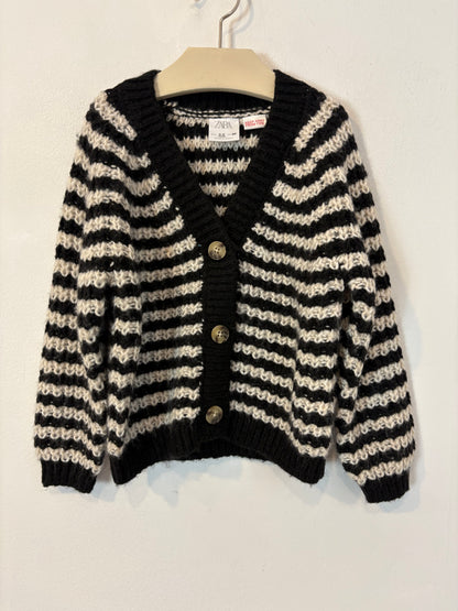 ZARA. Chaqueta punto rayas Z