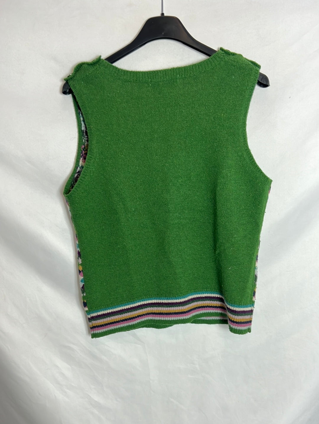 SFERA. Chaleco punto verde colores. T M
