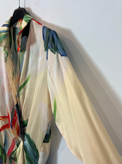 LOLA LI. Vestido midi flores nudo  T.36