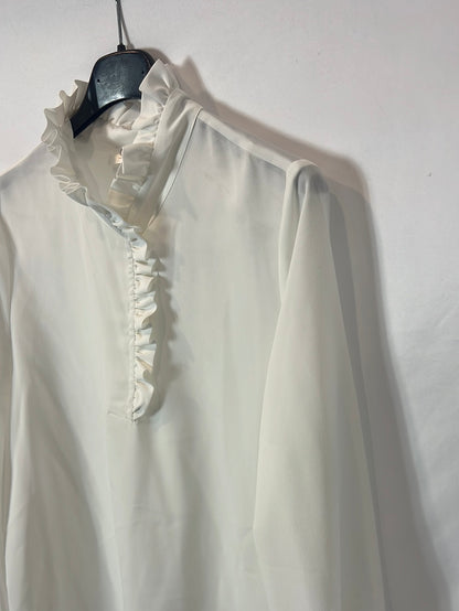 CARCUI. blusa blanca fluida T.s
