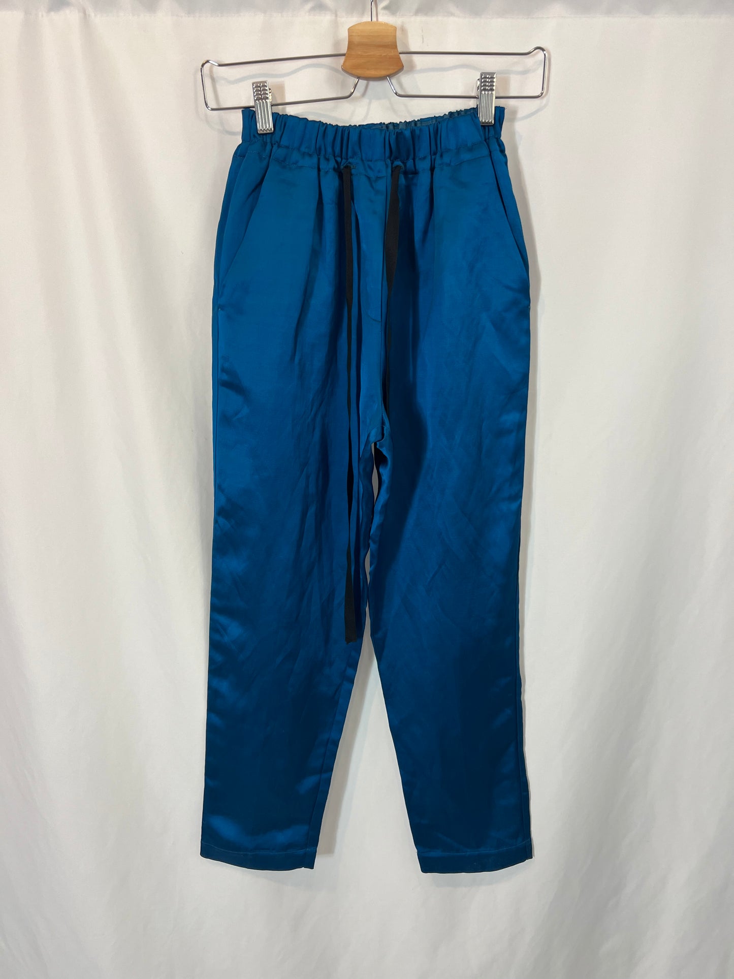 FORTE FORTE. Textured blue pants. Size 0 (xs)