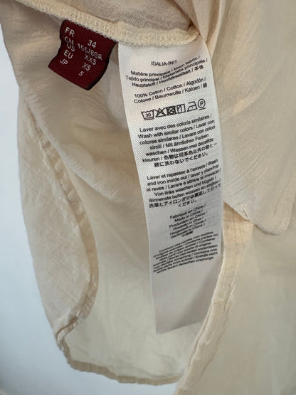 COMPTOIR DES COTONNIERS. Light beige cotton blouse. T 34