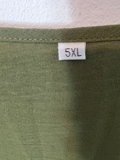 OTHERS. Flowing green dress S.5XL