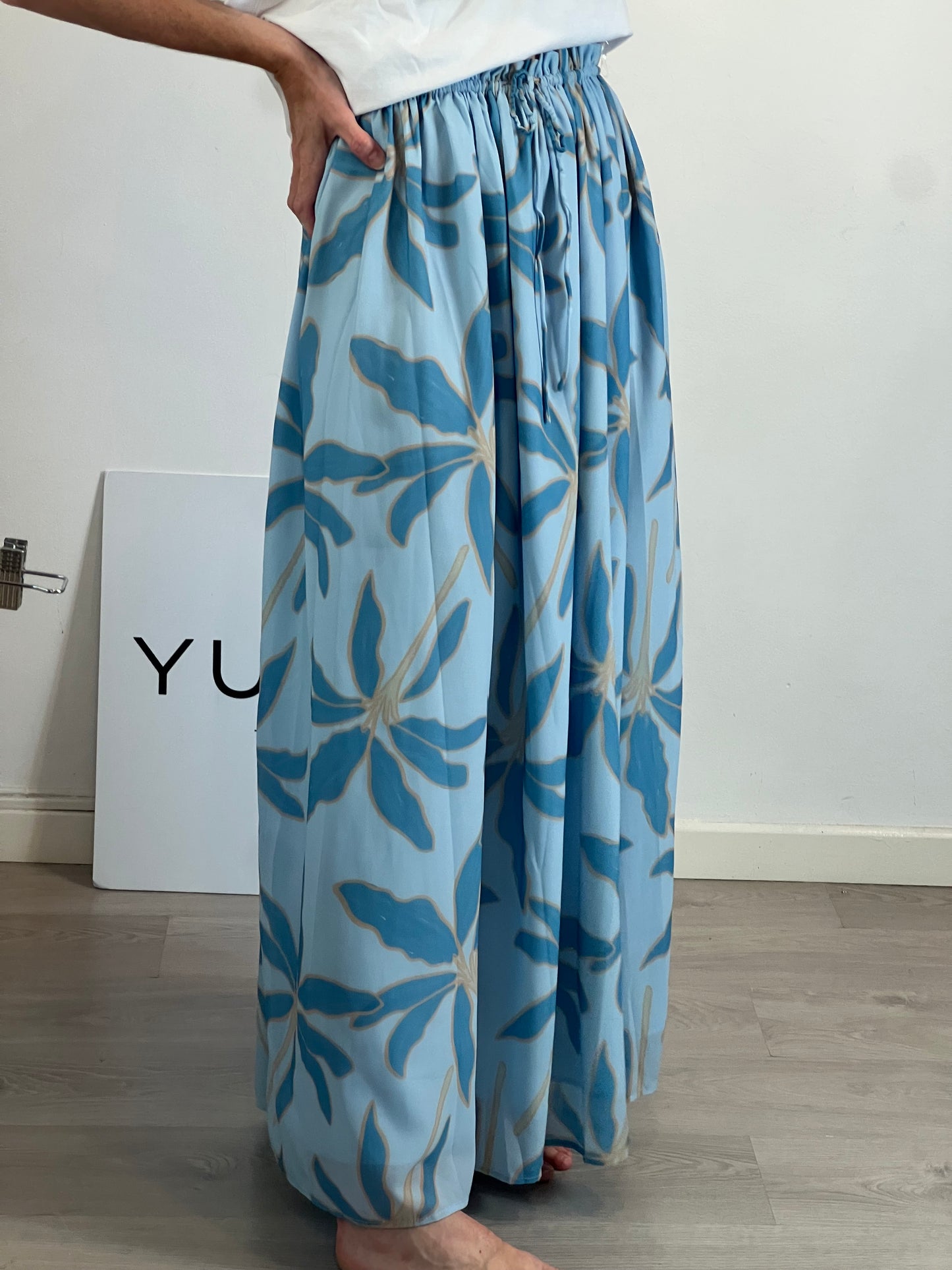 PEPPERMAYO. Falda larga estampado retro vuelo. T S