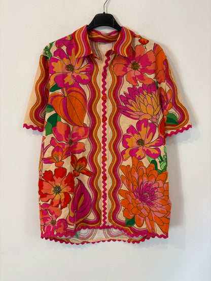 FARM RIO. Conjunto estampado fucsia