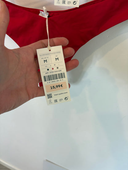 OYSHO. Bikini rojo. T S/M