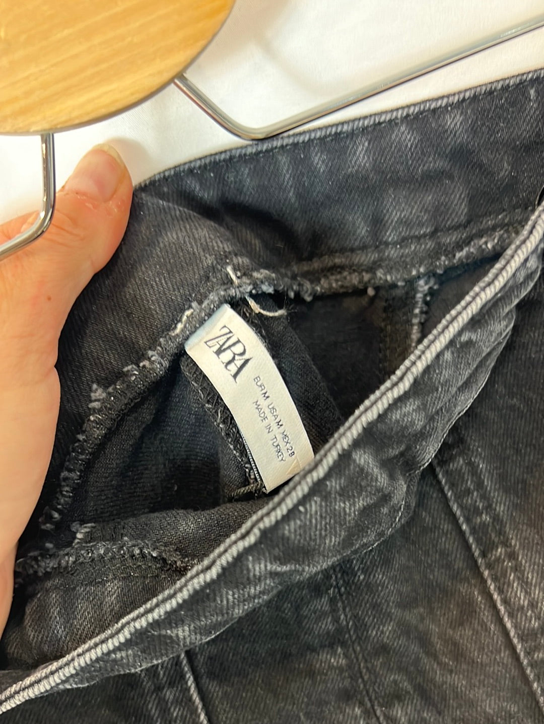 ZARA. Strapless denim dress. TM