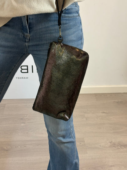 VILA. Glossy textured handbag