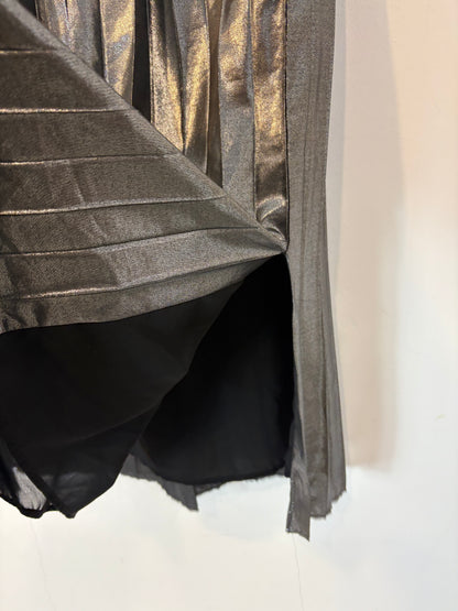 ISABEL MARANT ETOILE. Falda plisada metalizada