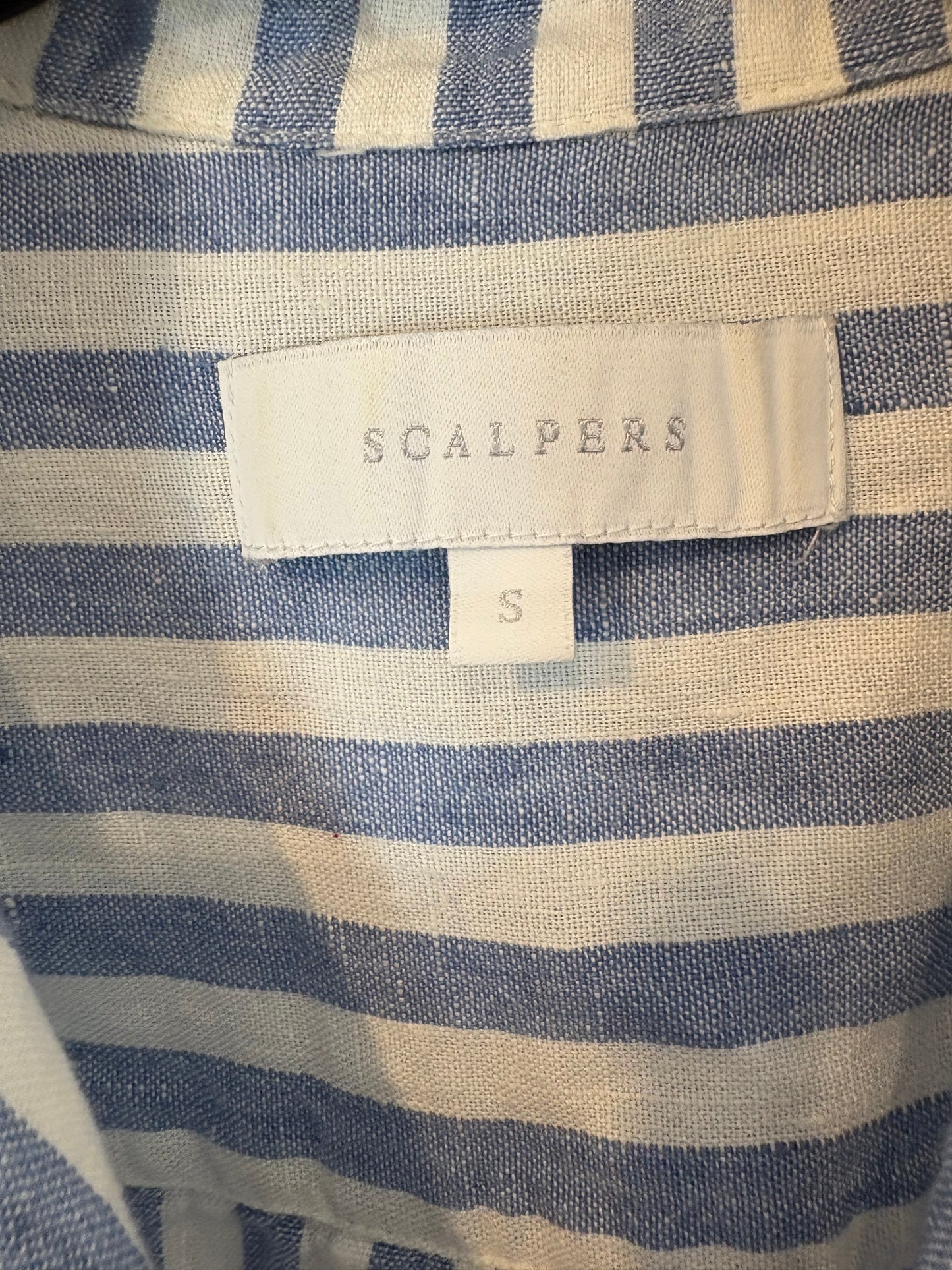 SCALPERS. Camisa lino rayas