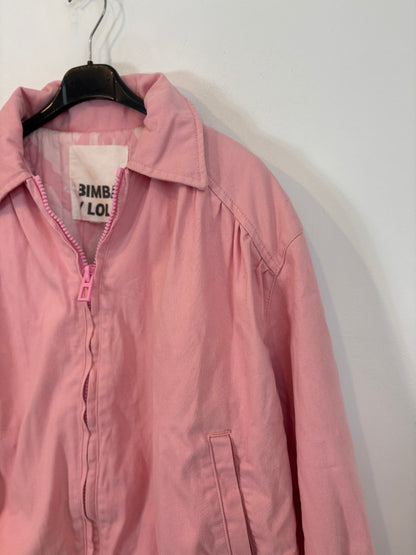BIMBA Y LOLA. Pink quilted denim jacket. TS