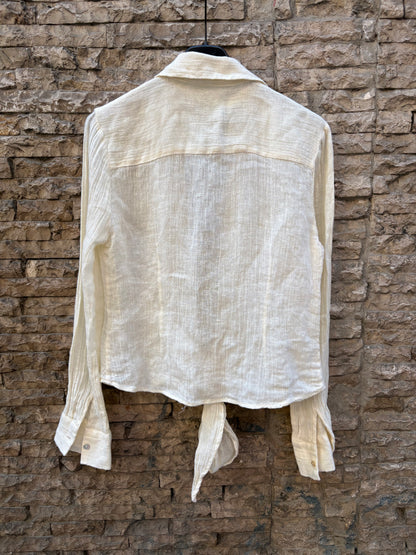 MES DEMOISELLES. Blusa textura anudada