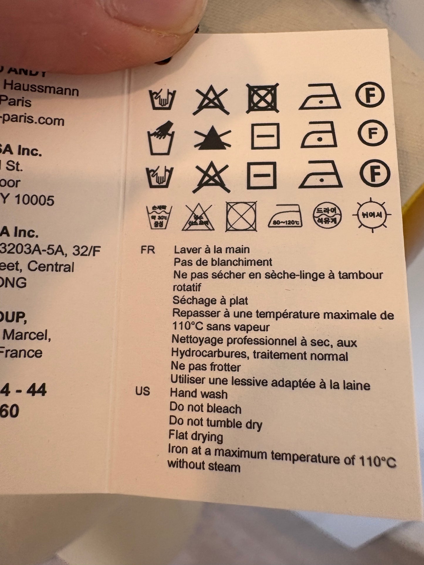 SANDRO. Blue wool collar