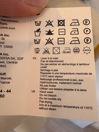 SANDRO. Blue wool collar