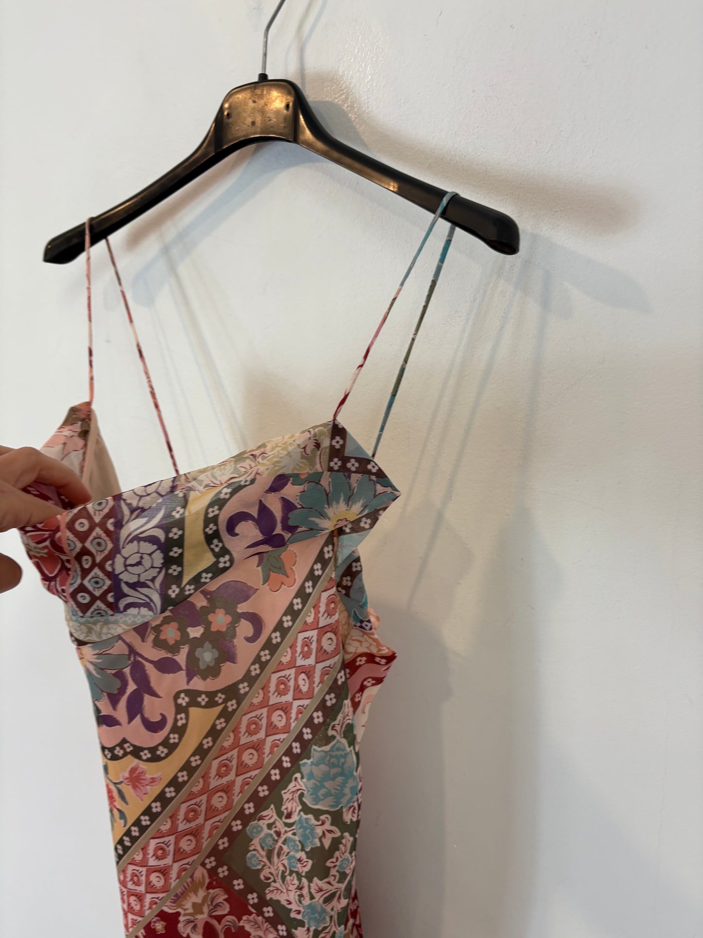 ZARA. Long flowing floral dress. TS