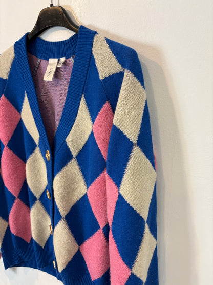 YAS. Chaqueta punto rombos. T S