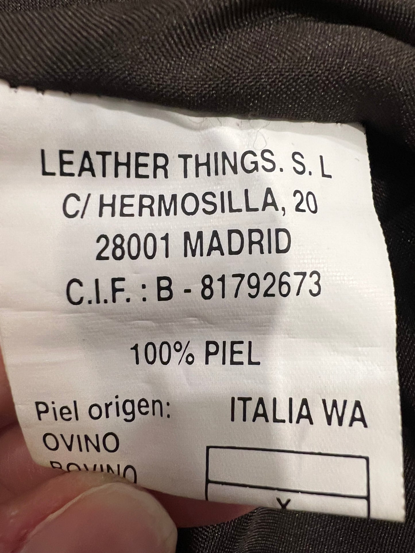 F&CO. Chaqueta larga piel T.XL (M)