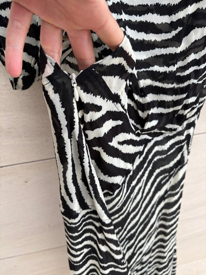 ISABEL MARANT ETOILE. Vestido fluido asimetrías bicolor