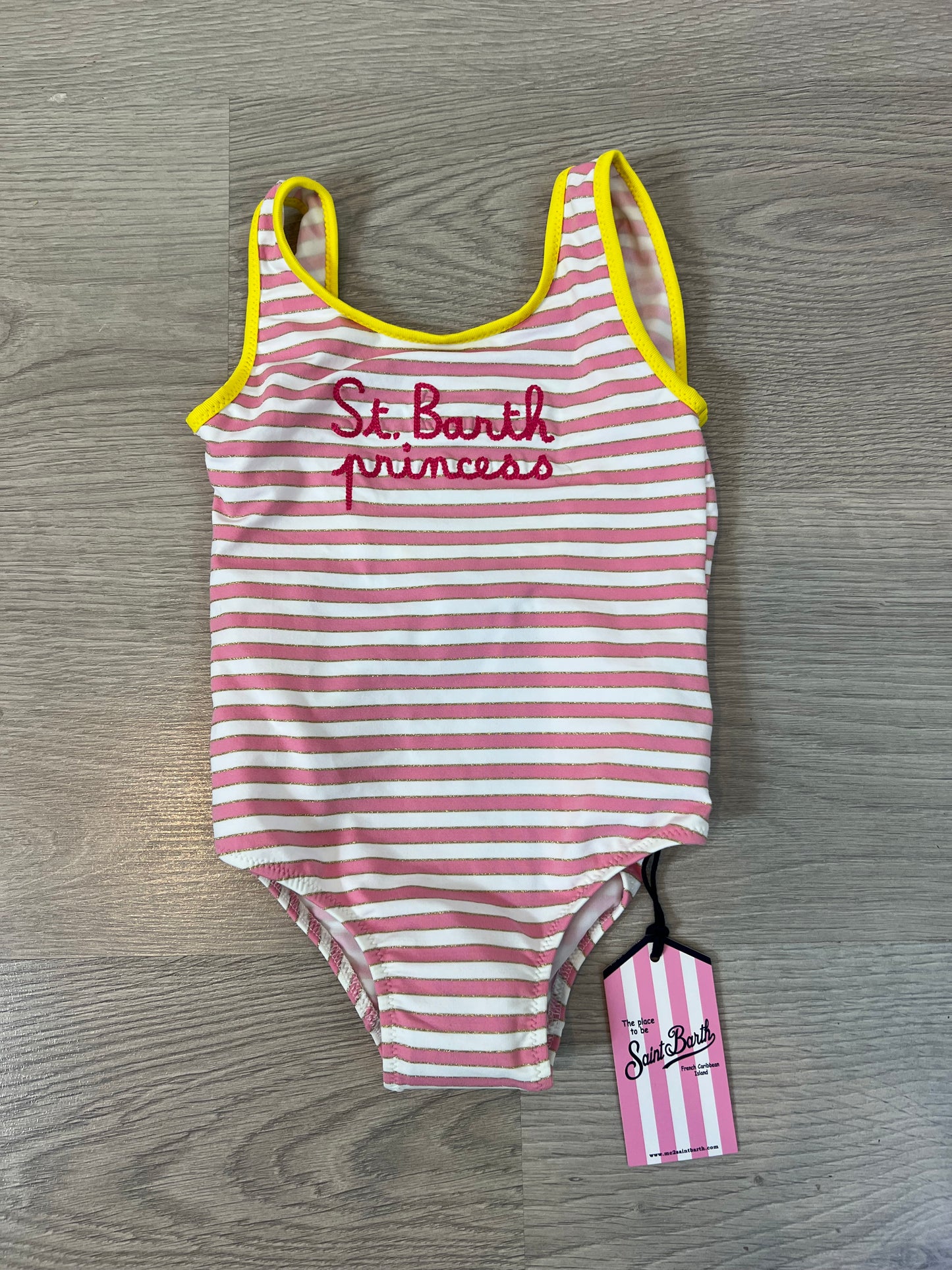 SAINT BARTH PRINCES. Traje de baño rayas T.2 años