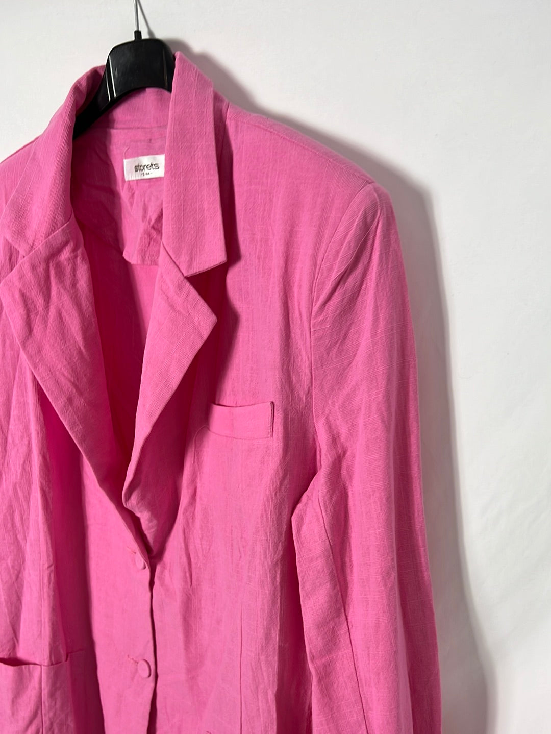 STOREST. Blazer rosa algodón T.s/m