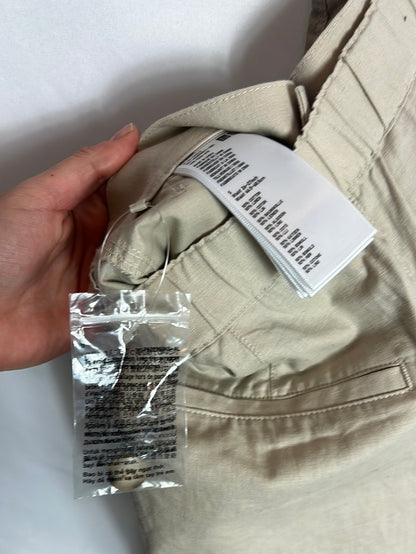 UNIQLO. Pantalón efecto falda midi Lino beige. T S