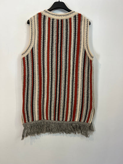 MASSIMO DUTTI. Top punto rayas T.m