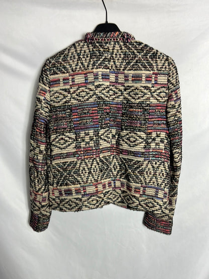 ZARA. Multicoloured mottled jacket. TS