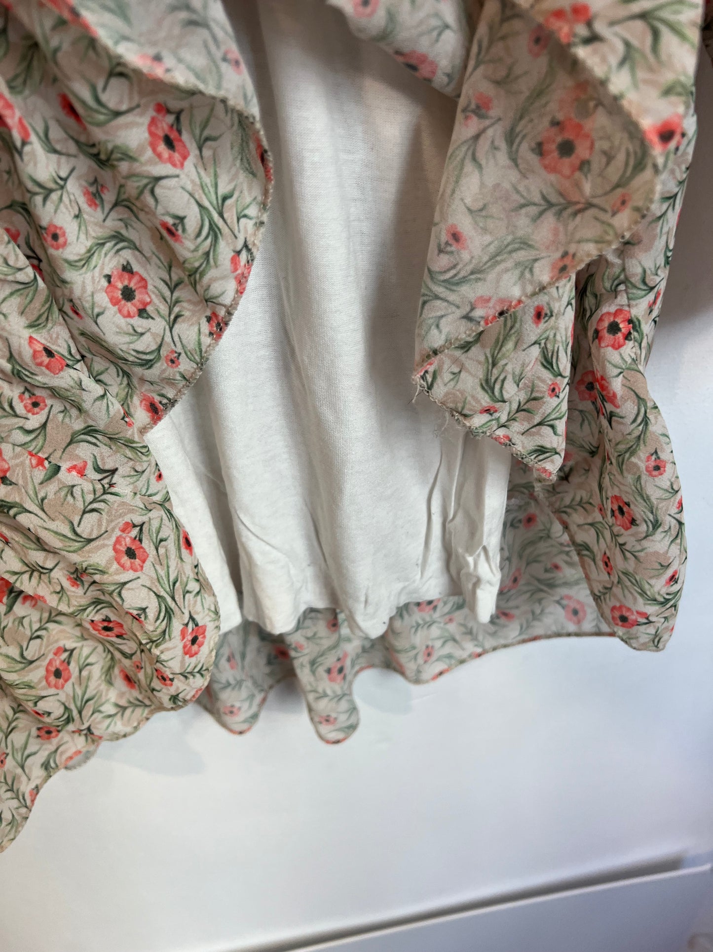 SENSE. Vestido corto vaporoso flores. T S/M