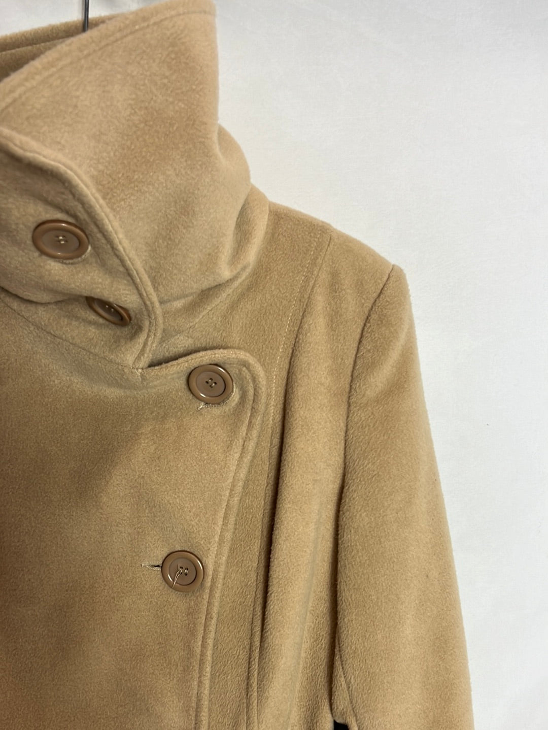 BIMBA Y LOLA. Abrigo beige paño. T S