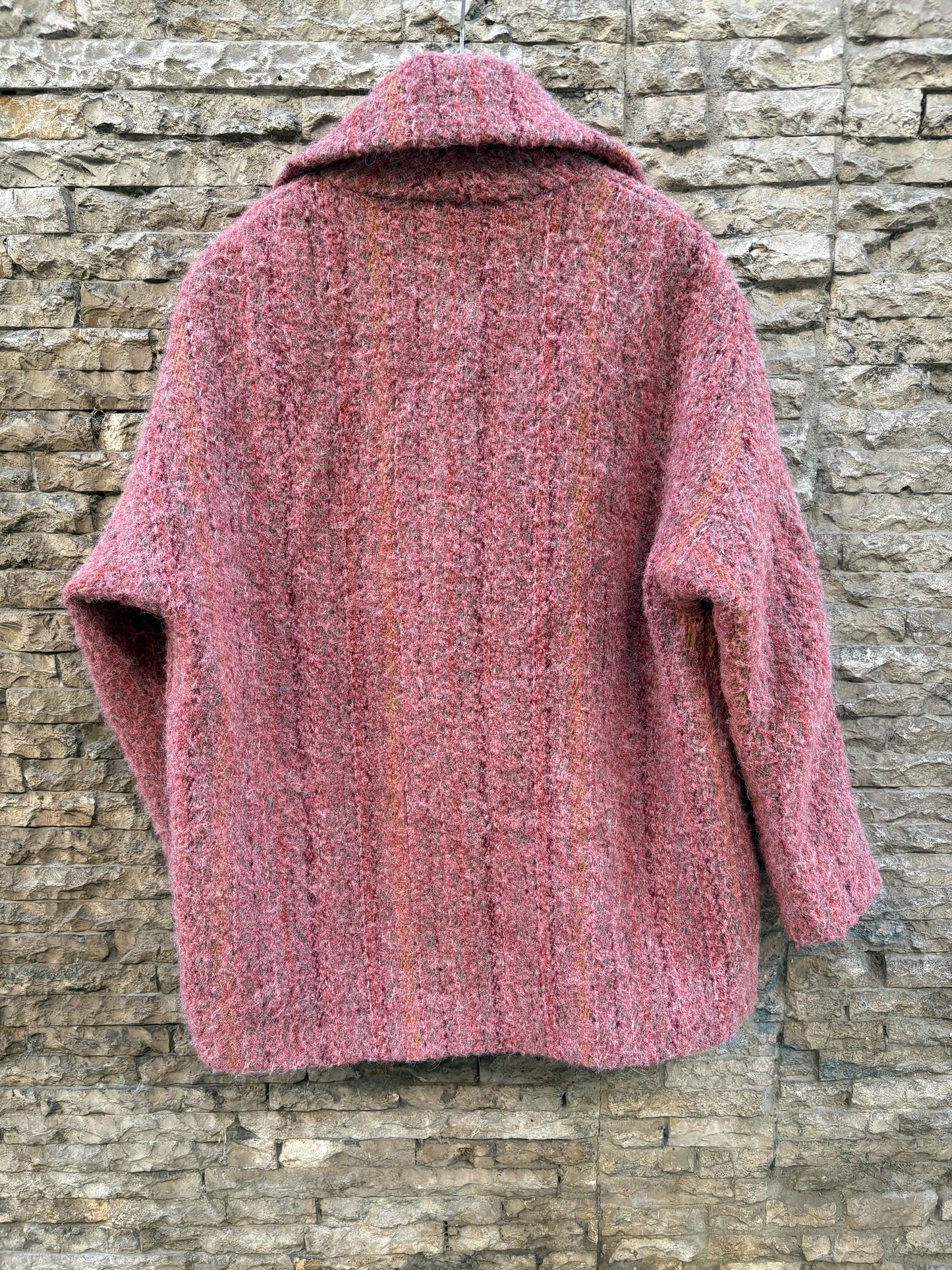 SESSÚN. Abrigo jaspeado colores