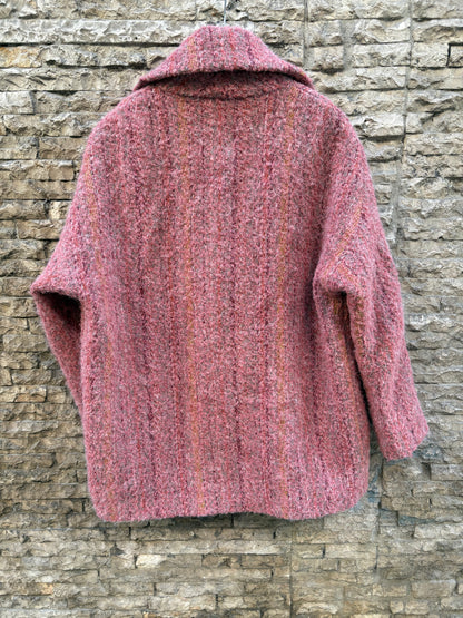 SESSÚN. Abrigo jaspeado colores