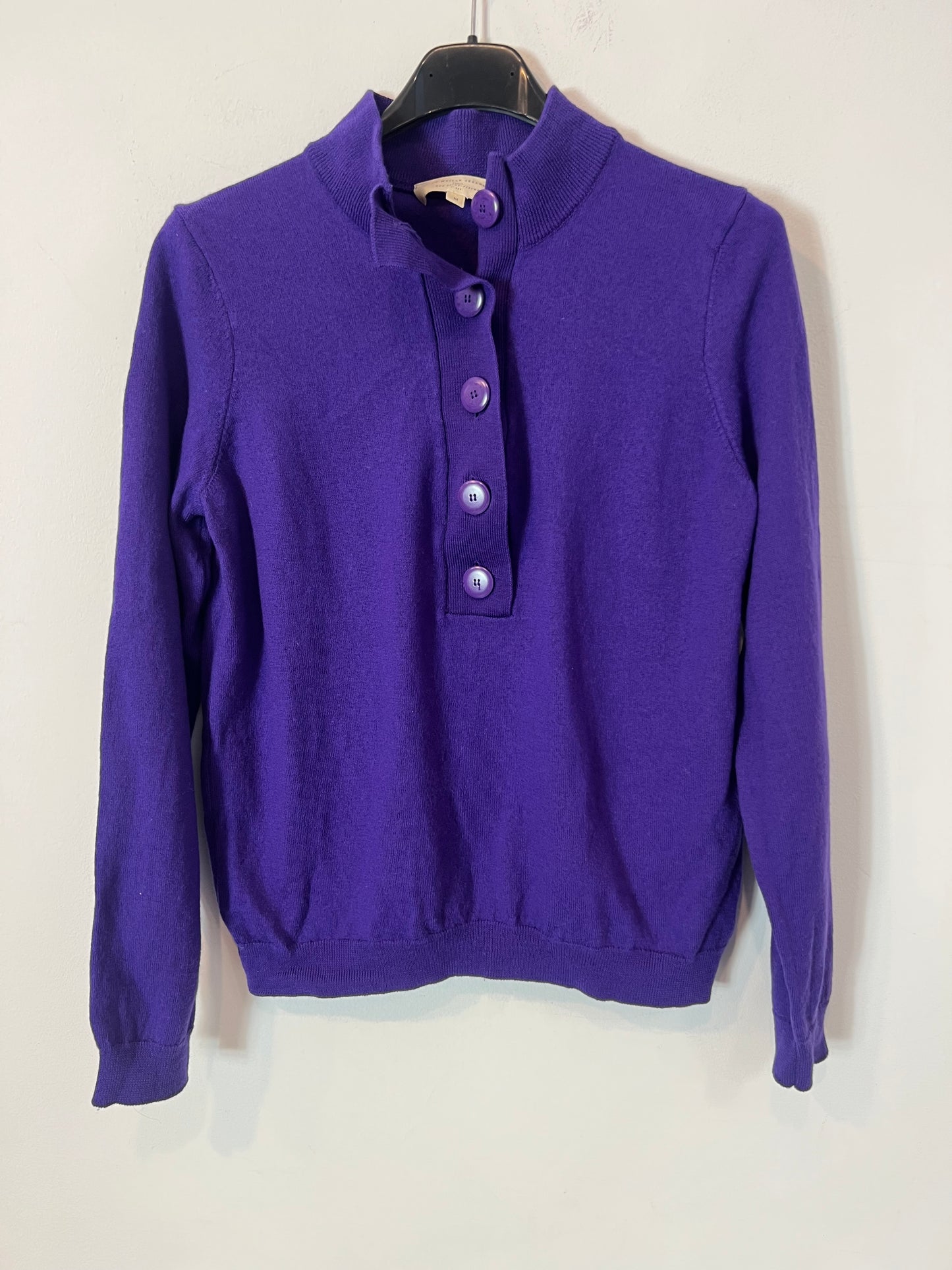 SEZANE. Tm purple polero sweater