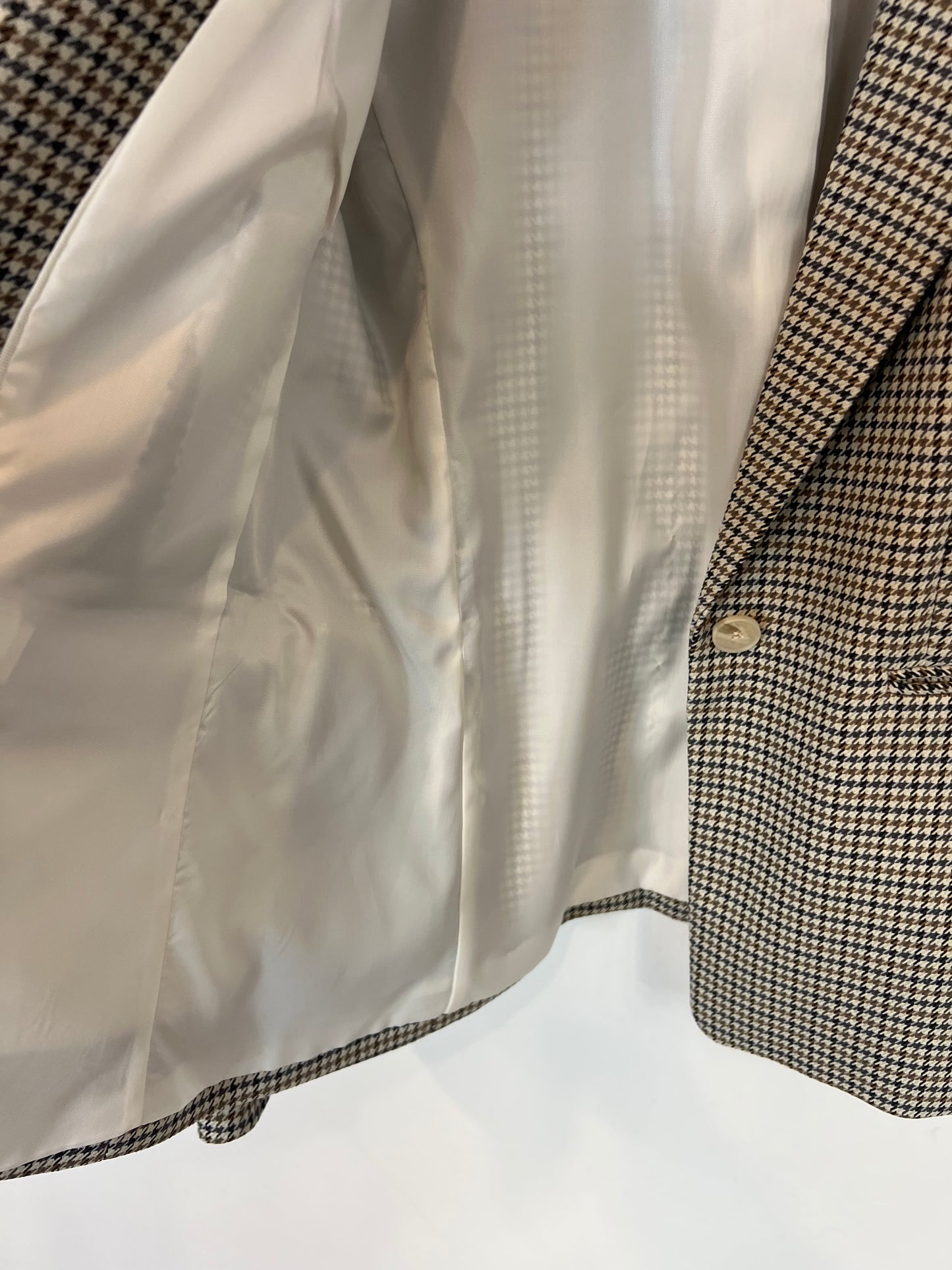 H&M. Blazer pata de gallo tonos azules y beiges. 38