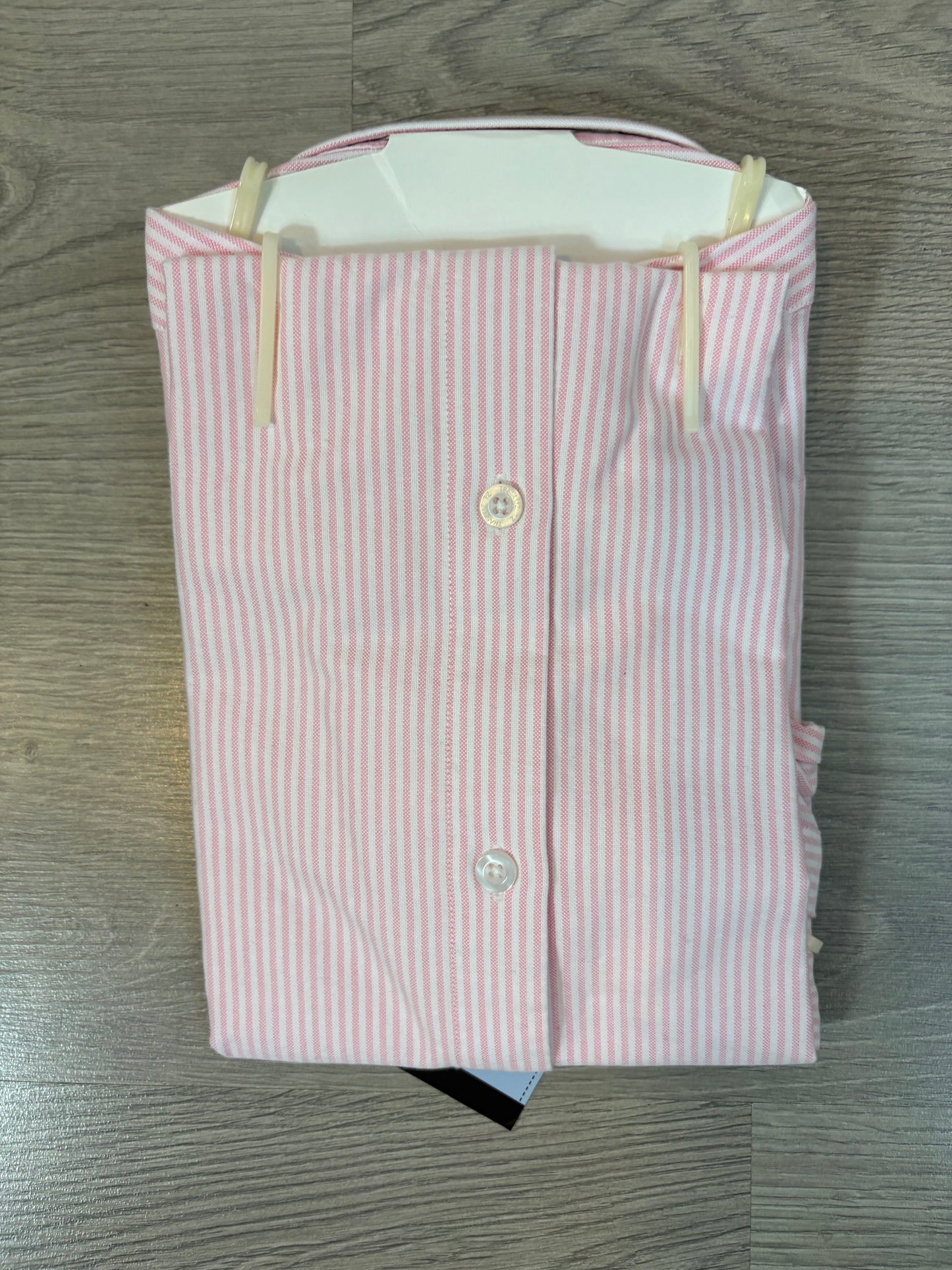 TRASLUZ. Camisa niño rayas rosa y blanca. T 8 años