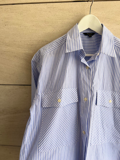 MASSIMO DUTTI. Camisa rayas bolsillos. T XS
