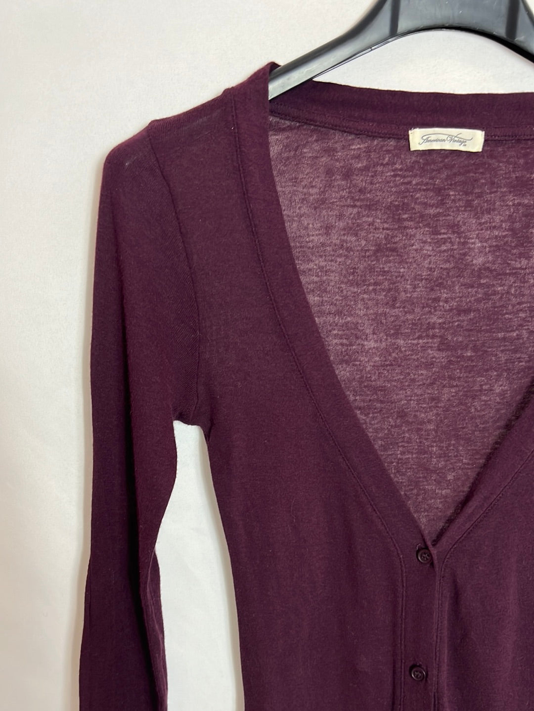 AMERICAN VINTAGE. Rebeca algodon burdeos. T S