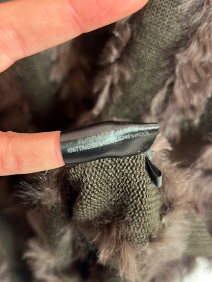 K-YEN. Jersey marrón pelo natural. T M